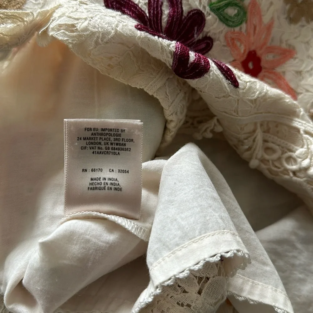 Anthropologie Maeve Embroidered Lace Skirt - Picture 4 of 8